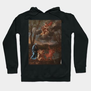 The Return of the Holy Family to Nazareth by Nicolas Poussin Hoodie